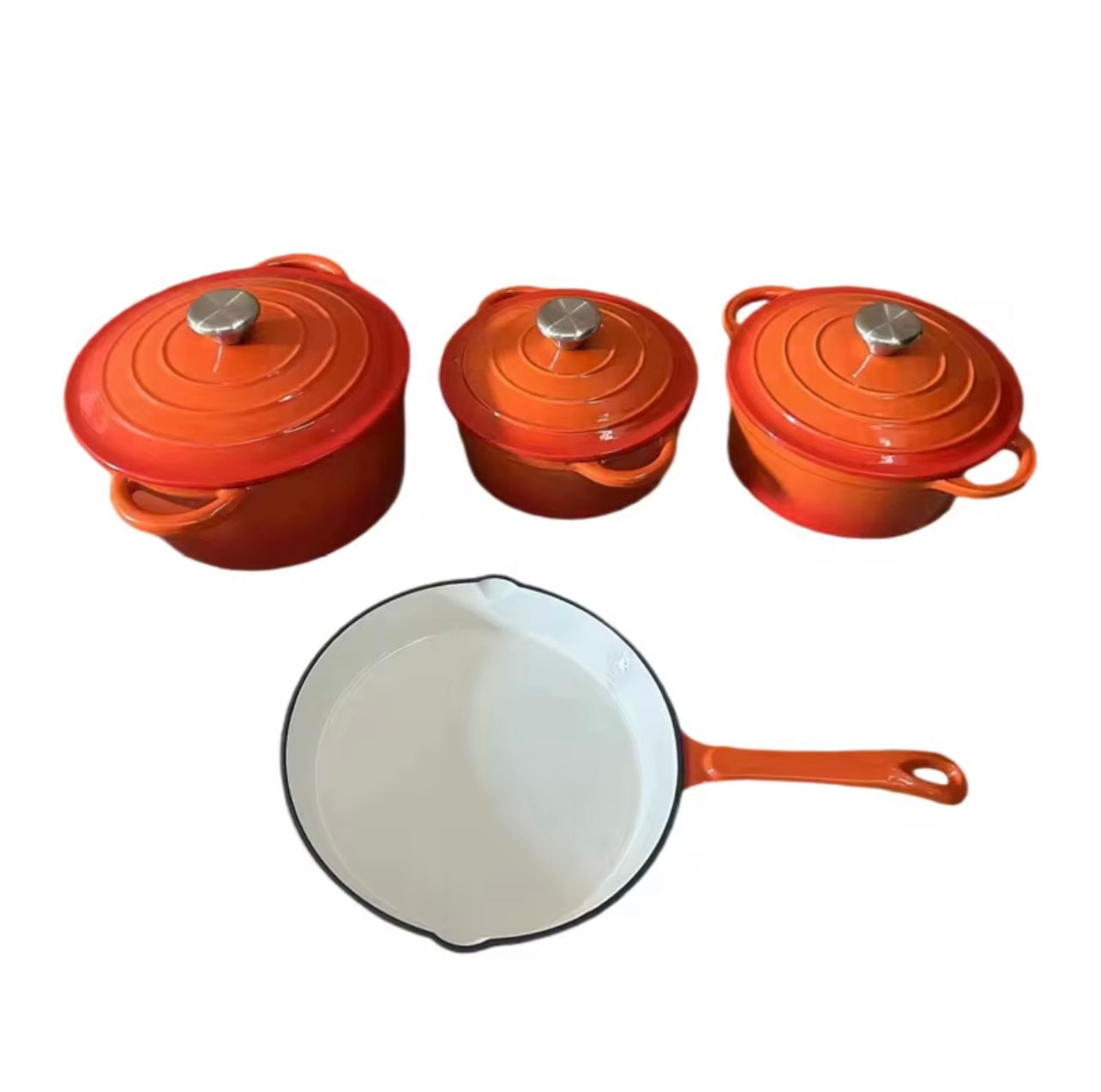 orange 4 piece set