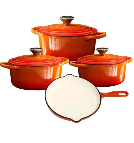 orange 4 piece set